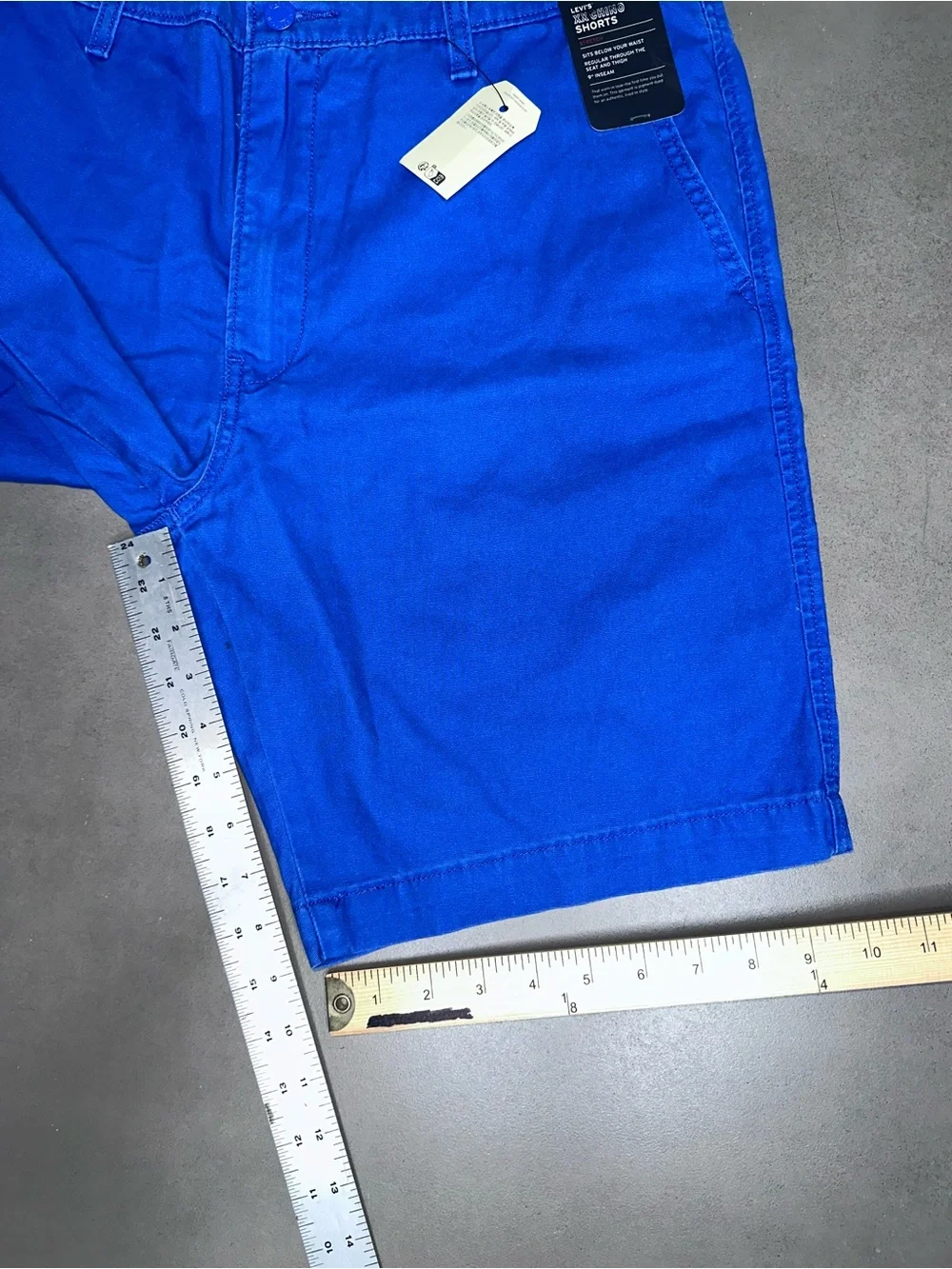 Levi’s XX Chino Standard Fit Bright Blue Shorts - W36 L9.5 NWT